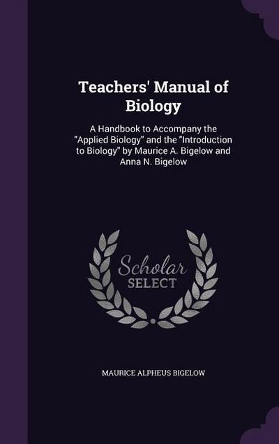 TEACHERS MANUAL OF BIOLOGY