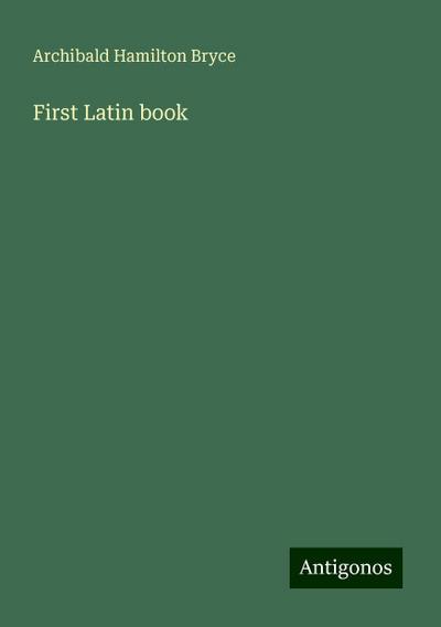 First Latin book