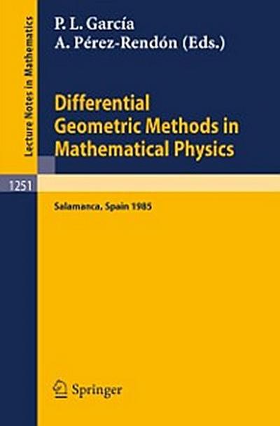 Differential Geometric Methods in Mathematical Physics