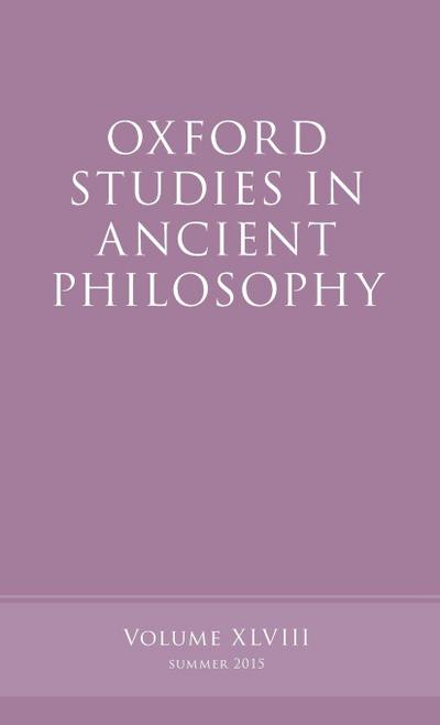 Oxford Studies in Ancient Philosophy, Volume 48 (UK)