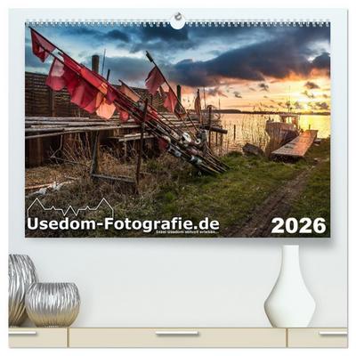 Usedom-Fotografie.de (hochwertiger Premium Wandkalender 2026 DIN A2 quer), Kunstdruck in Hochglanz