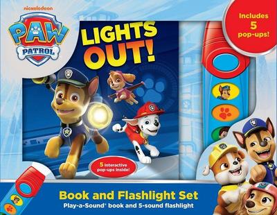 Nickelodeon PAW Patrol: Lights Out! Book and 5-Sound Flashlight Set