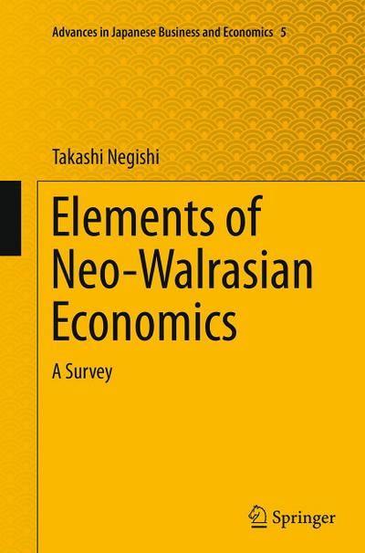 Elements of Neo-Walrasian Economics