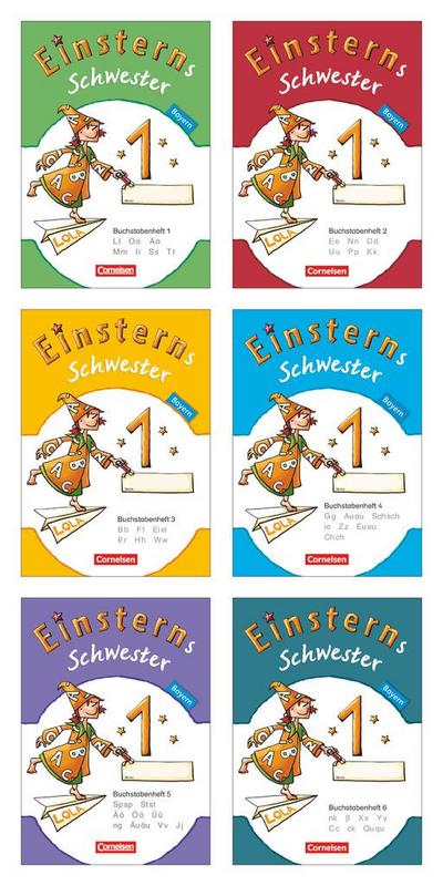 Einsterns Schwester Erstlesen 1. Jahrgangsstufe. 6 Buchstabenhefte mit Lauttabelle. Bayern 2014