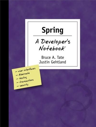 Spring: A Developer’s Notebook