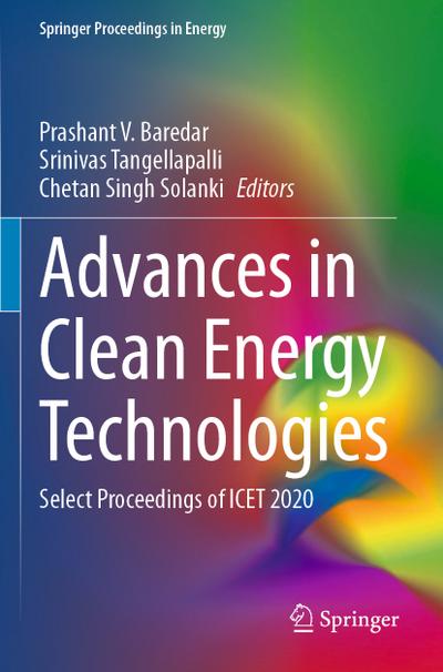 Advances in Clean Energy Technologies