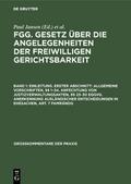 Einleitung.Erster Abschnitt: Allgemeine Vorschrift