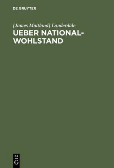 Ueber National-Wohlstand