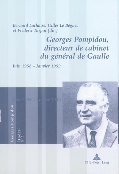 Georges Pompidou, directeur de cabinet du général de Gaulle