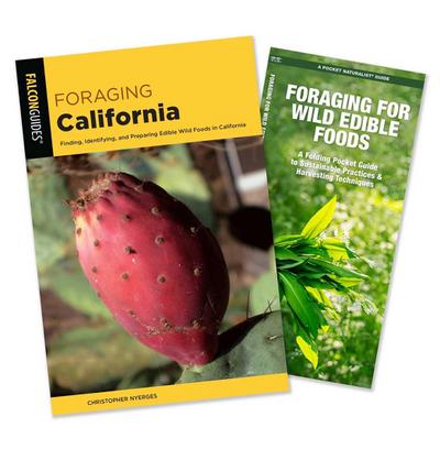 Foraging California Guidebook and Folding Pocket Guide Bundle