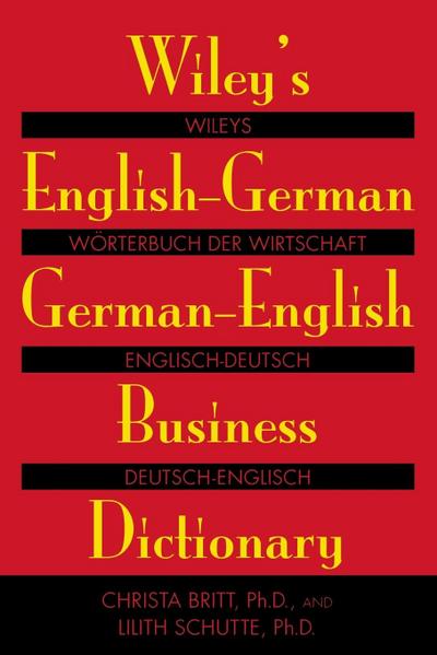 Wiley’s English-German, German-English Business Dictionary