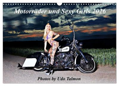 Motorräder und Sexy Girls (Wandkalender 2026 DIN A3 quer), CALVENDO Monatskalender