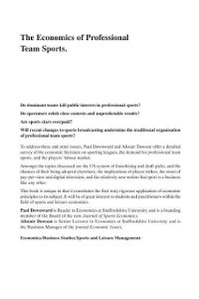Economics of Professional Team Sports