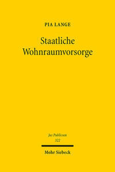 Staatliche Wohnraumvorsorge