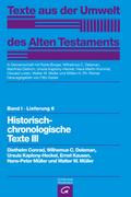 Historisch-chronologische Texte III