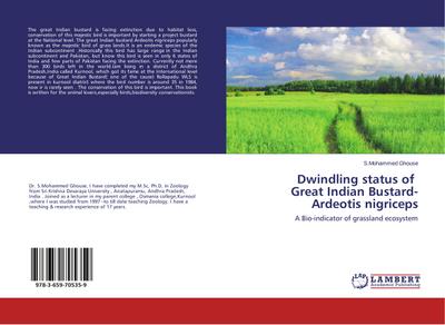 Dwindling status of Great Indian Bustard- Ardeotis nigriceps