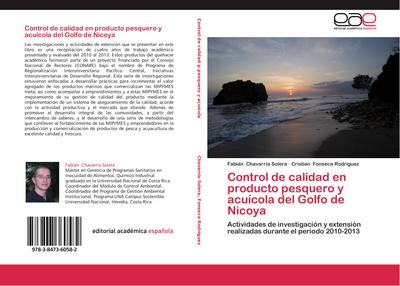 Control de calidad en producto pesquero y acuícola del Golfo de Nicoya
