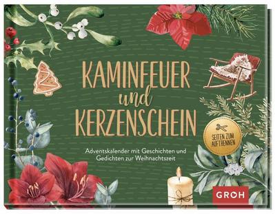 Kaminfeuer und Kerzenschein