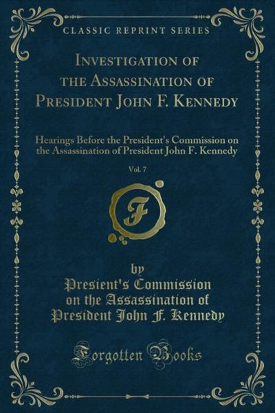 Investigation of the Assassination of President John F. Kennedy