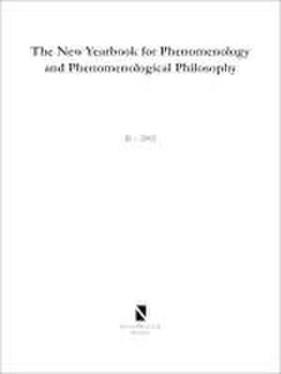 The New Yearbook for Phenomenology and Phenomenological Philosophy
