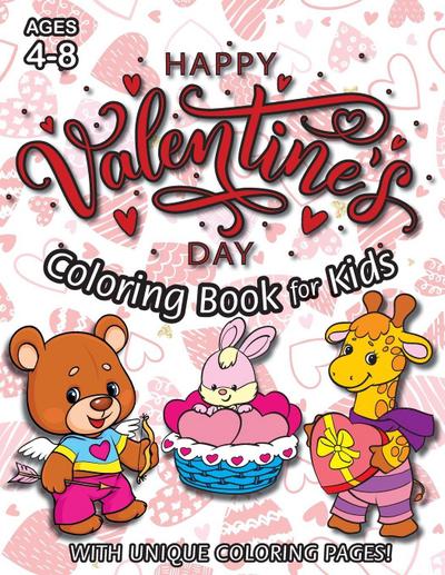 Happy Valentine’s Day Coloring Book for Kids