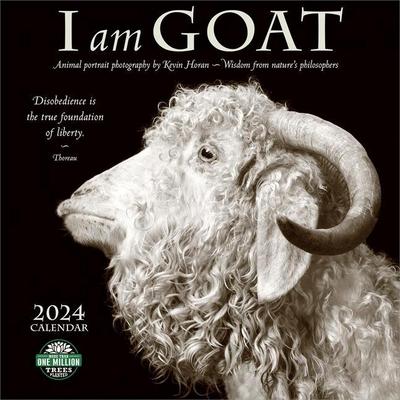 I Am Goat 2024 Wall Calendar: Animal Portrait Photography by Kevin Horan and Wisdom from Nature’s Philosophers