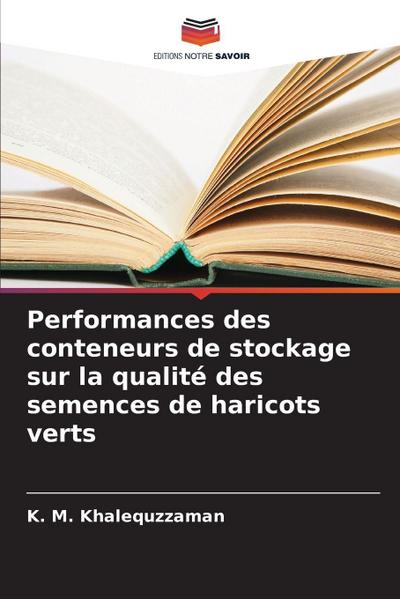 Performances des conteneurs de stockage sur la qualité des semences de haricots verts