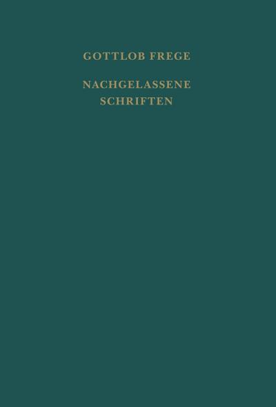 Nachgelassene Schriften und Wissenschaftlicher Briefwechsel