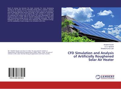 CFD Simulation and Analysis of Artificially Roughened Solar Air Heater