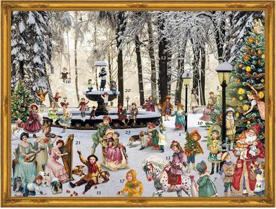 Adventskalender, viktorianisch "Am Brunnen"