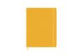 Moleskine 12 Monate Wochen Notizkalender - Color 2023, XL,1 Wo = 1 Seite, rechts linierte Seite, Fester Einband, Orangegelb