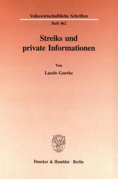 Streiks und private Informationen.