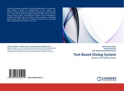 Text Based Dialog System