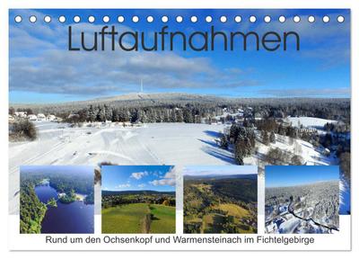 Luftaufnahmen rund um den Ochsenkopf (Tischkalender 2024 DIN A5 quer), CALVENDO Monatskalender