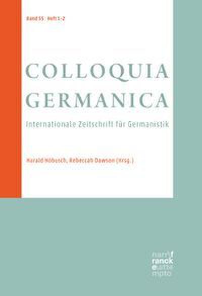 COLLOQUIA GERMANICA 55,1-2