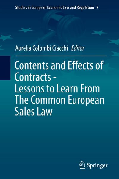 Contents and Effects of Contracts-Lessons to Learn From The Common European Sales Law