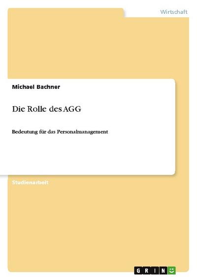 Die Rolle des AGG