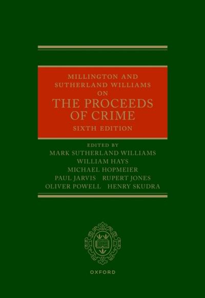 Millington and Sutherland Williams on the Proceeds of Crime