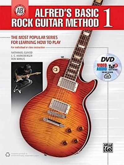Alfred’s Basic Rock Guitar Method 1, m. 1 Buch, m. 1 Beilage