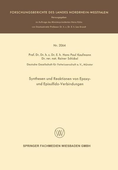 Synthesen und Reaktionen von Epoxy- und Episulfido-Verbindungen