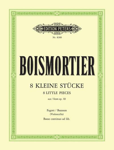 8 kleine Stücke aus op. 40für Fagott und Klavier