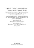 Wörter - Texte - Schreiberhände / Words - Texts - 