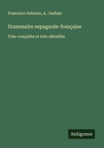 Grammaire espagnole-française