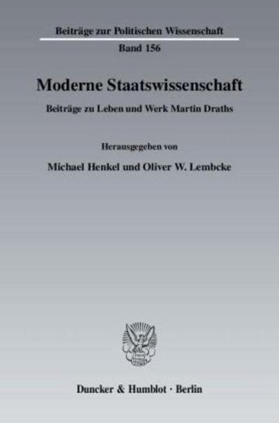 Moderne Staatswissenschaft.