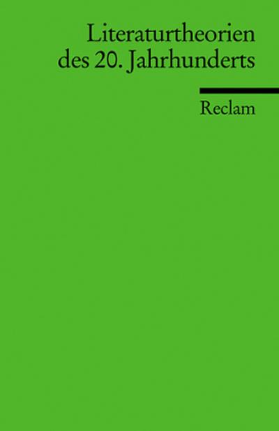 Literaturtheorien des 20. Jahrhundert