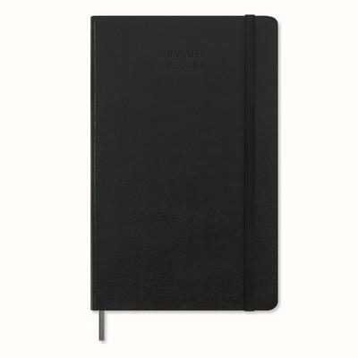 Moleskine Undatierter Wochen Notizkalender, Large/A5, 1 Wo = 1 Seite, Rechts Linierte Seite, Fester Einband, Schwarz