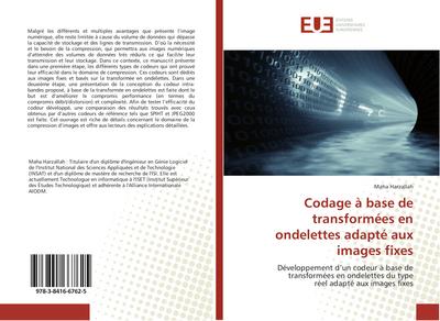Codage à base de transformées en ondelettes adapté aux images fixes