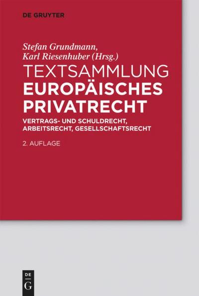 Textsammlung Europäisches Privatrecht