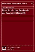 Demokratisches Denken in der Weimarer Republik