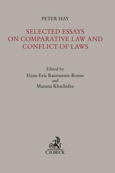 Selected Essays on Comparative Law and Conflict of Laws